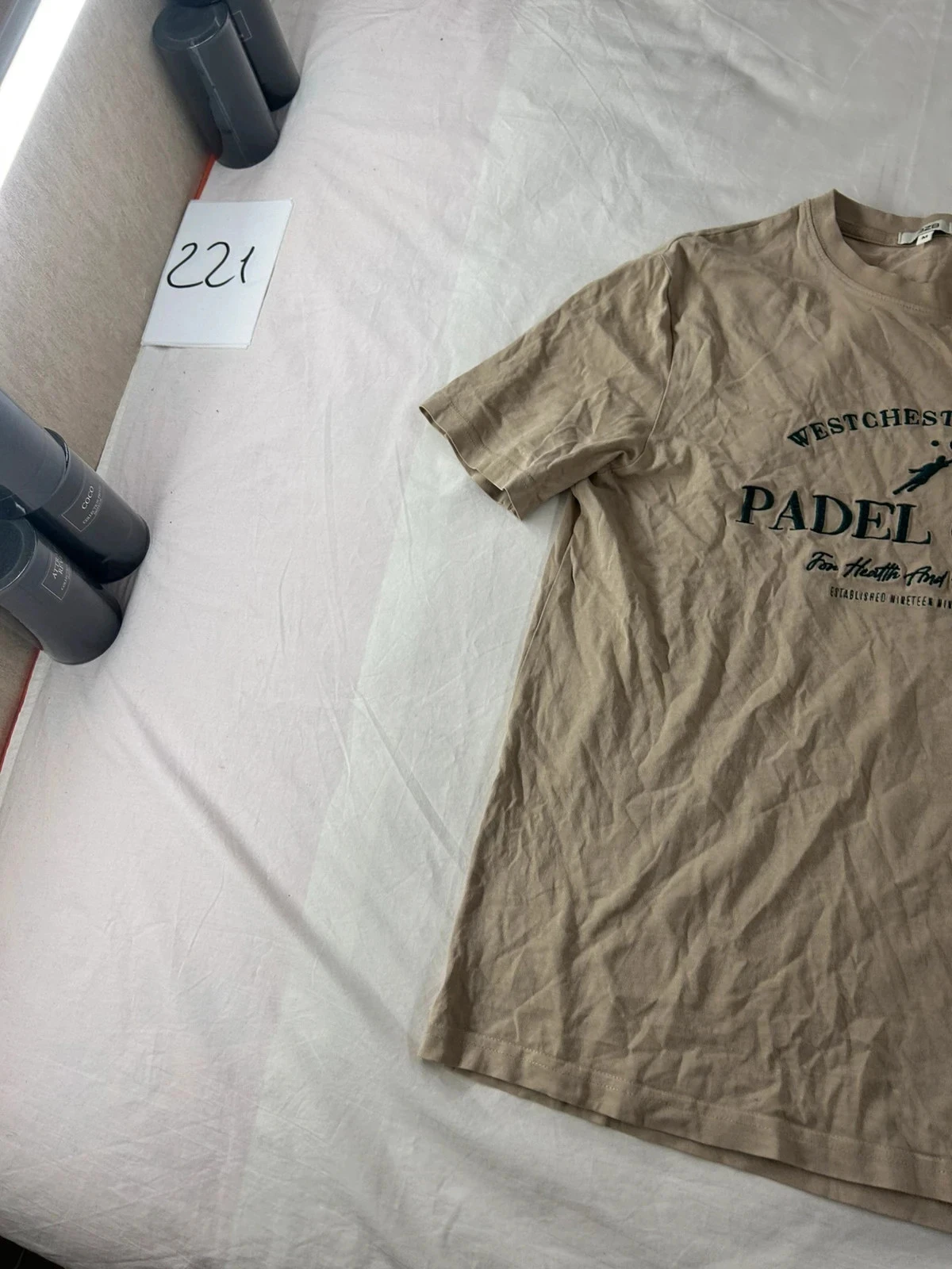 Beige bedrukt t-shirt bzb – photo 3